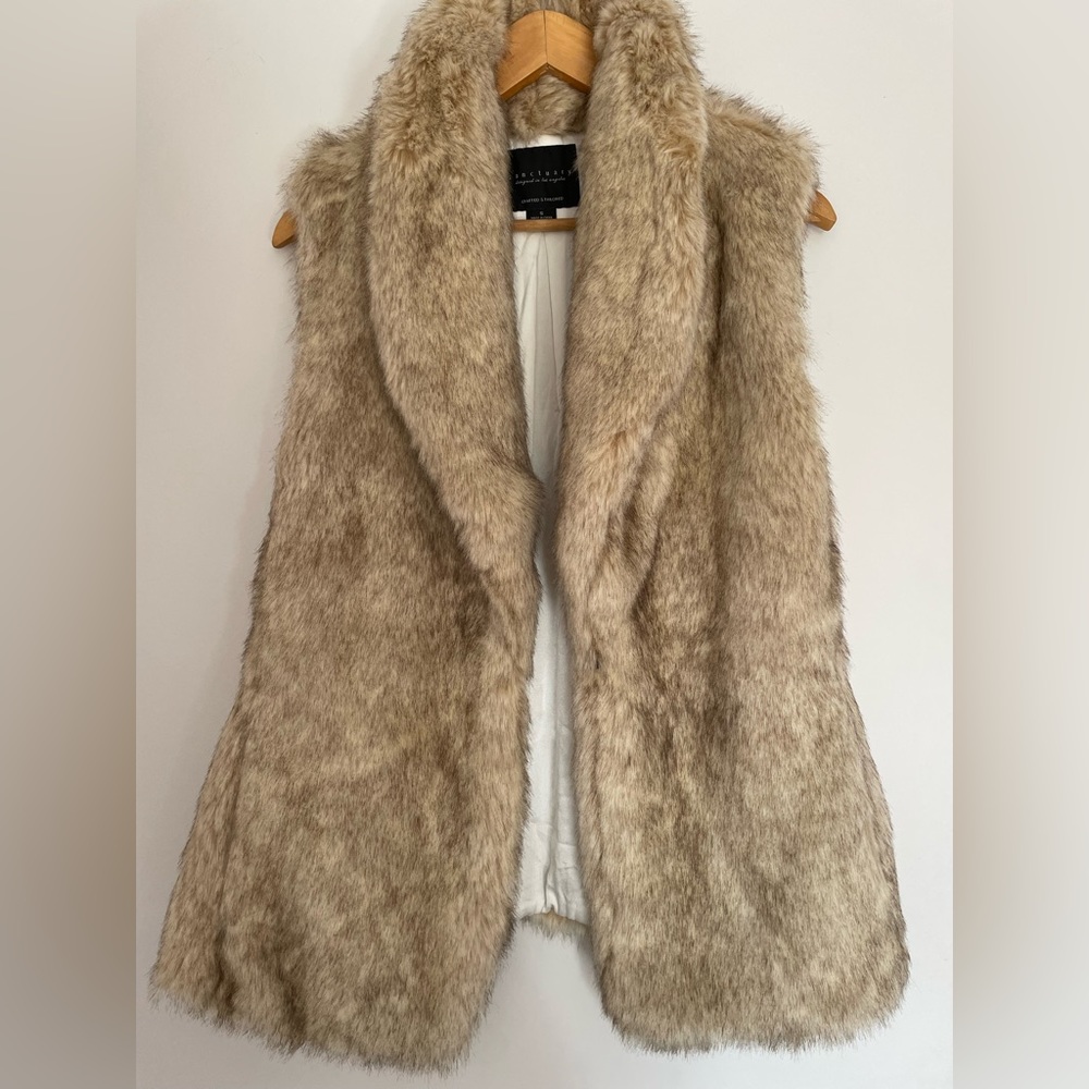 Faux Fur Vest Size S